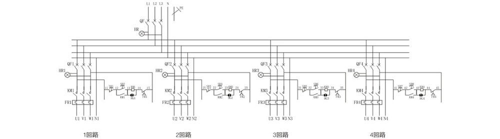 XQB58-DIP_4電磁起動(dòng)防爆配電箱電氣原理圖.jpg XQB58-DIP_4電磁起動(dòng)防爆配電箱電氣原理圖.jpg